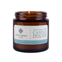 Load image into Gallery viewer, Celtic Herbal - Exotic Wood and Ylang Ylang Natural Soy Candle 100g
